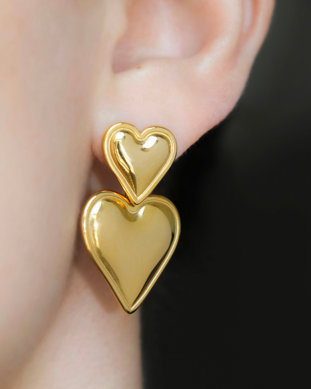 Black Heart Earrings – Lubdub