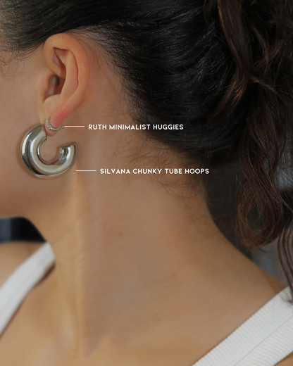 The Silvana Chunky Tube Hoops