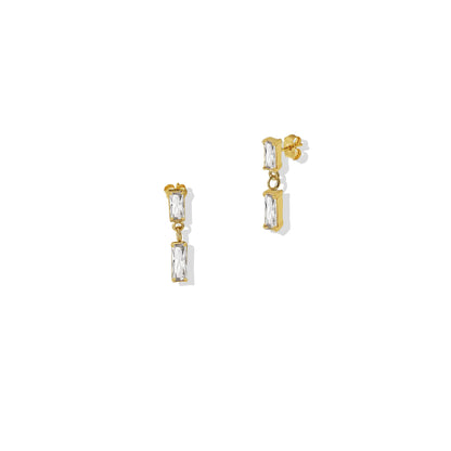 The Joelle Baguette Drop Studs